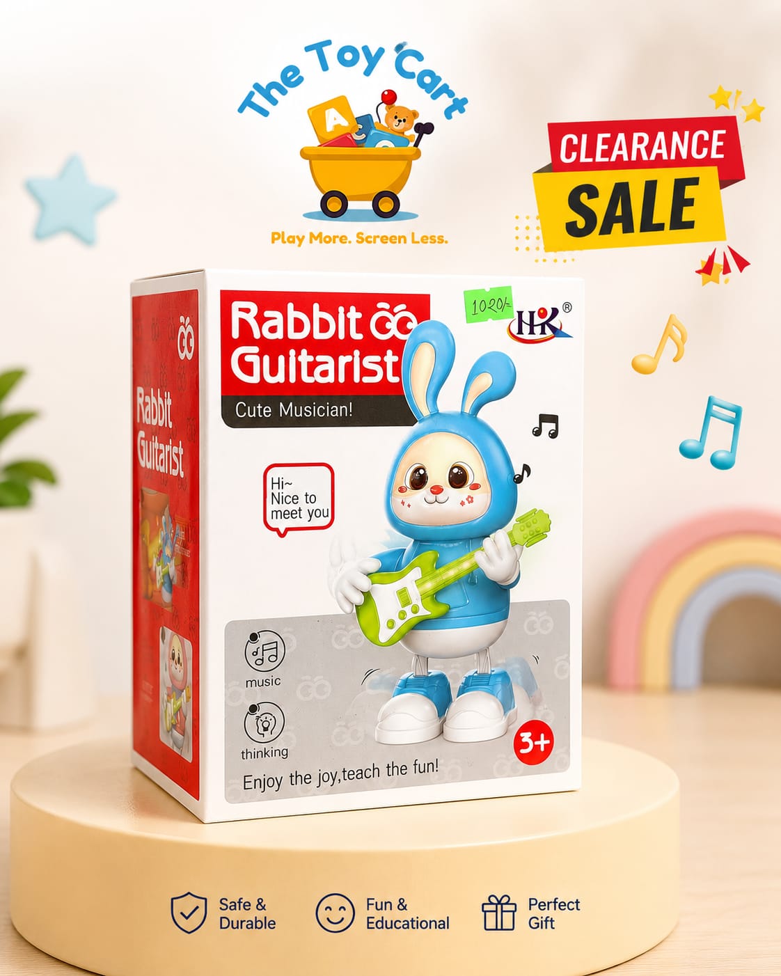 Rabbit Guitarist – Cute Musical Educational Toy