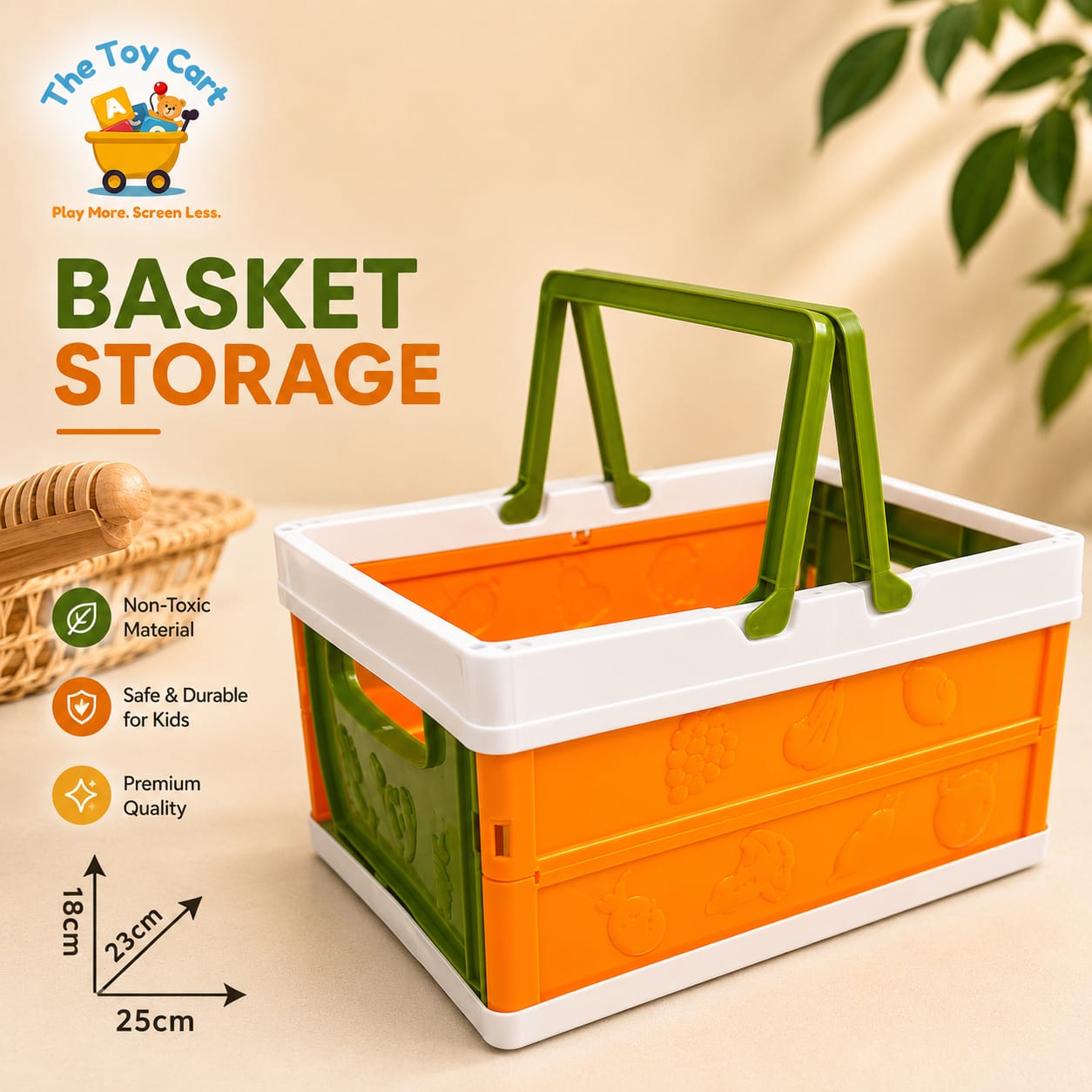 Kids Food Basket Storage Box