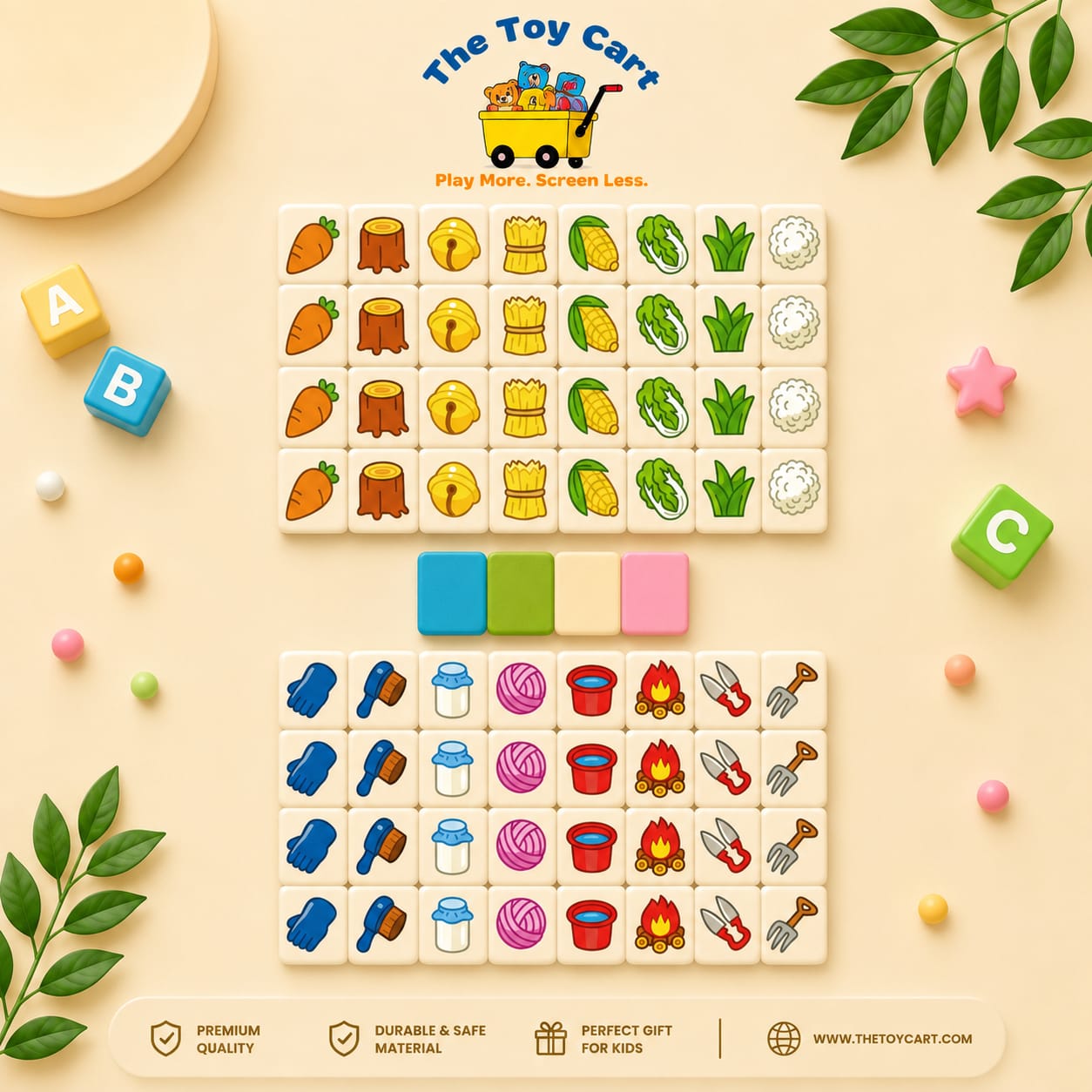 Kids Premium Cartoon Mahjong Matching Game - 5 Fun Variants