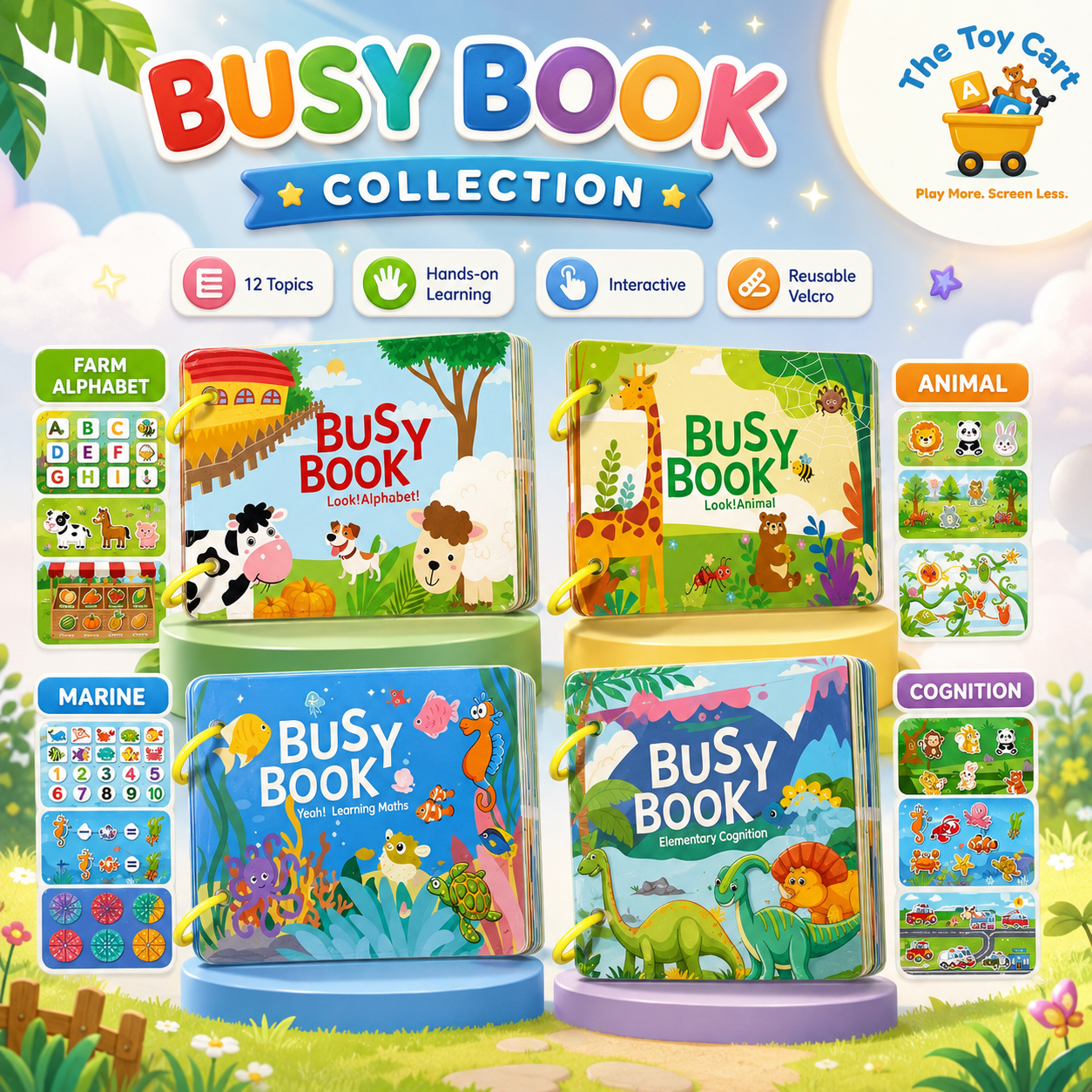 Busy Book Collection – Interactive Learning Toy for Kids