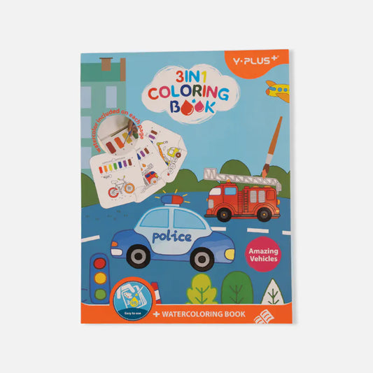 3IN1 WATERCOLORING BOOK (Y-Plus+ Colouring