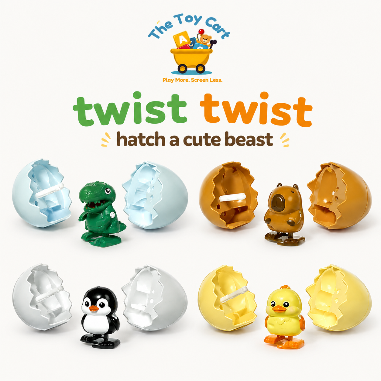 Wind-Up Surprise Eggs, Easter's Latest Gift Wind-Up Animal Hatching Surprise Egg (Copy)