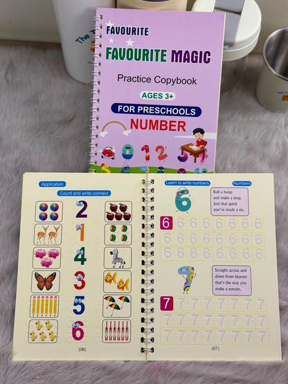 Favourite Magic Practice Copybook Set (5-in-1 Combo Pack)
