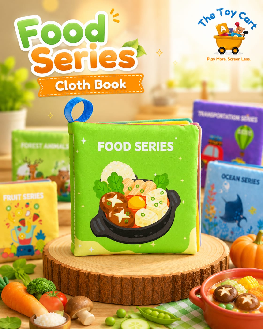 8 Pcs Baby Soft Cloth Book Set | Educational Learning Books for Kids