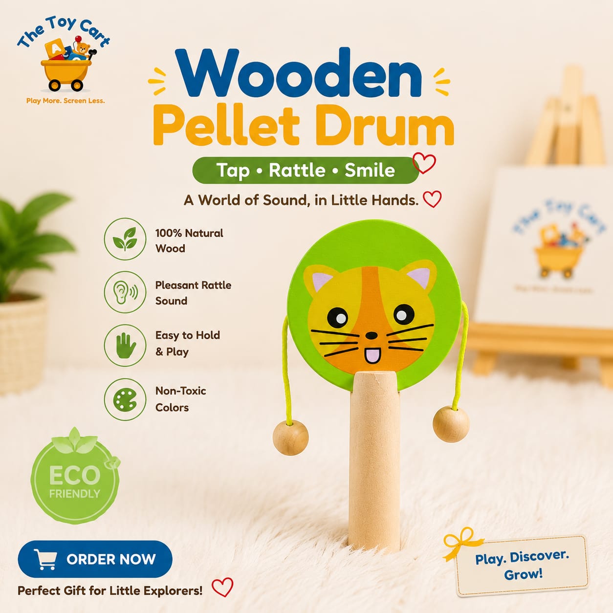 Montessory Natural Wooden Educational Toys Collection