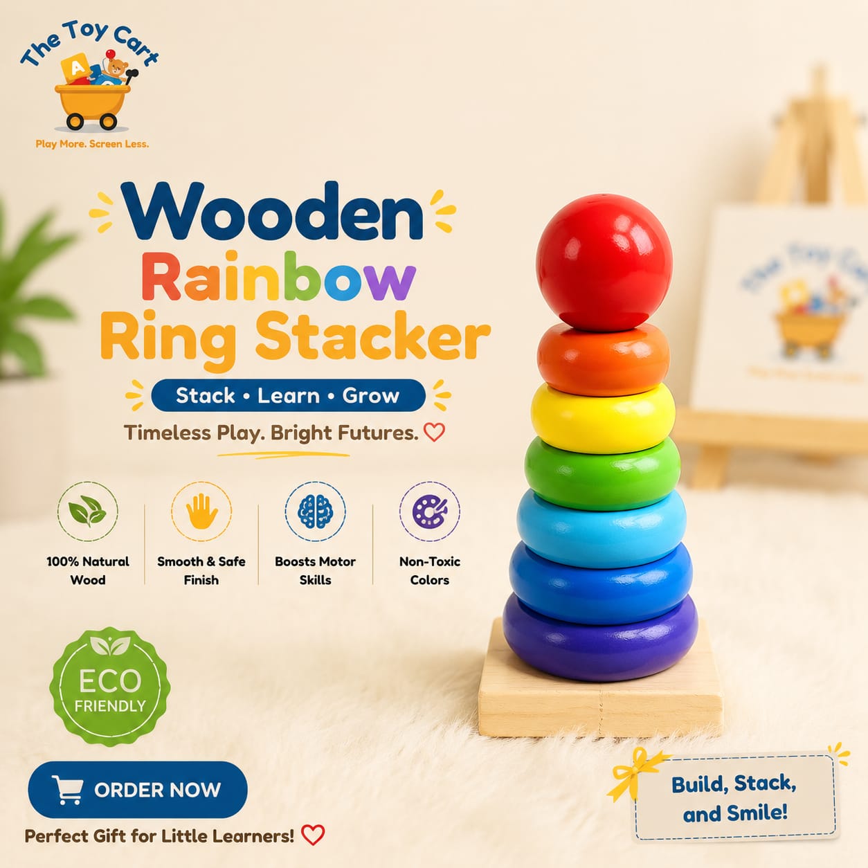 Montessory Natural Wooden Educational Toys Collection