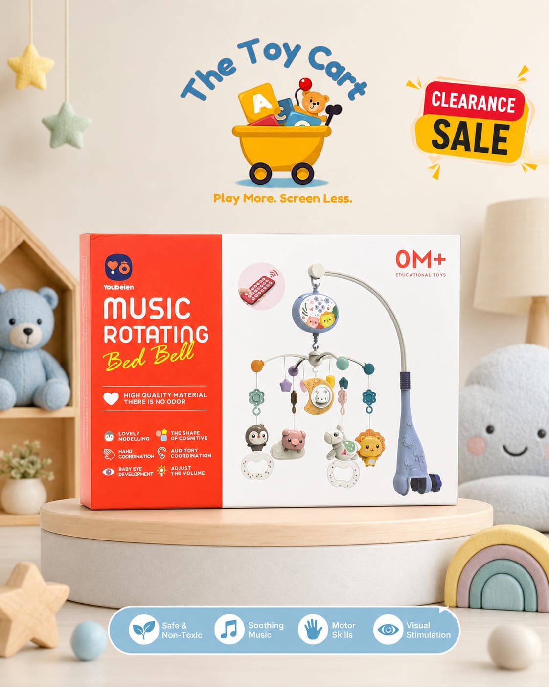 Music Rotating Bed Bell