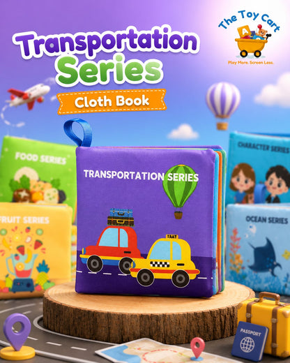 8 Pcs Baby Soft Cloth Book Set | Educational Learning Books for Kids