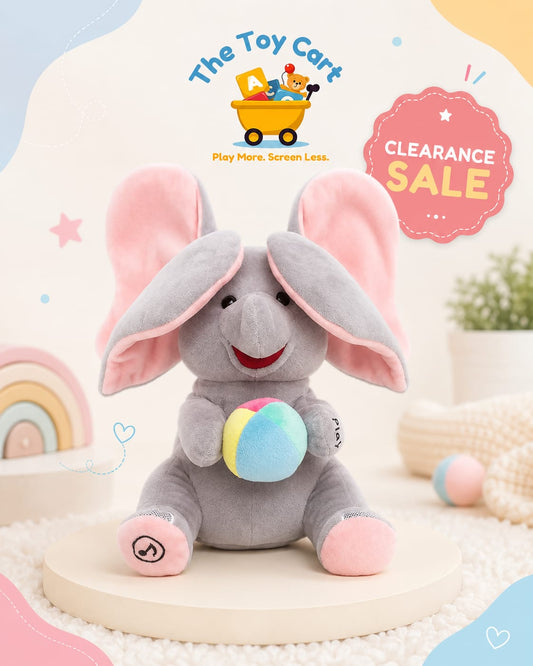 Plush Elephant Musical Soft Toy with Ball