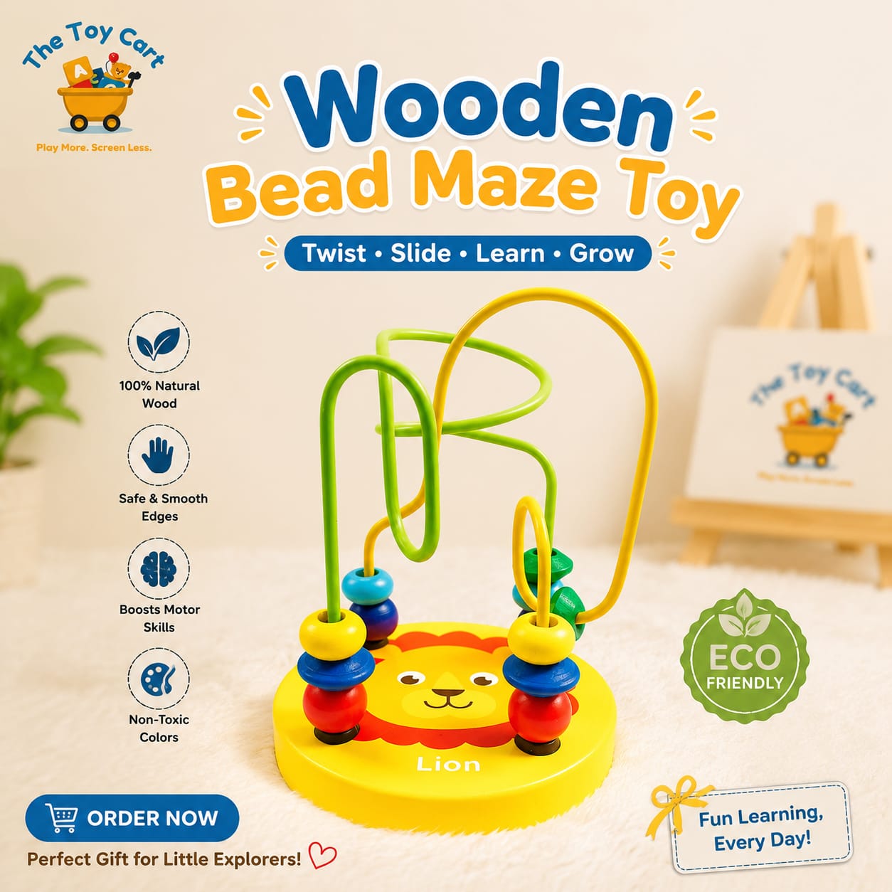 Montessory Natural Wooden Educational Toys Collection