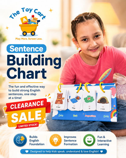 Sentence builder and preposition board