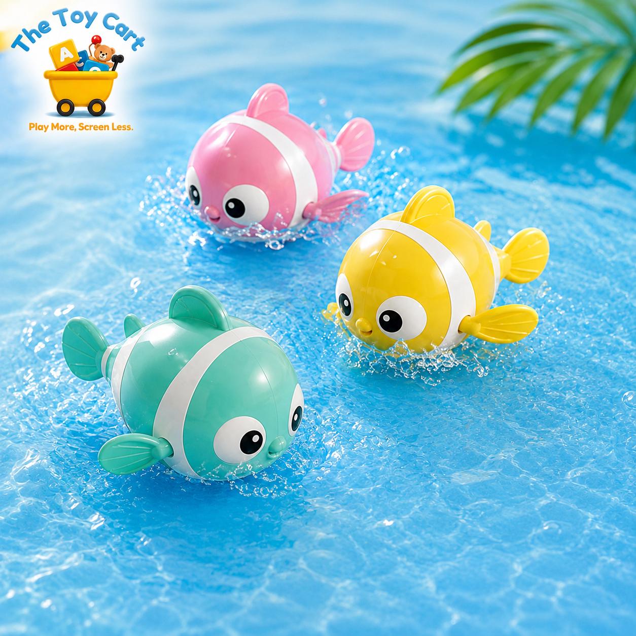 Cute Swimming Bath Toys for Kids – Wind-Up Water Toys