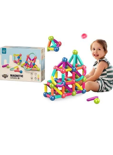 Creative Magnet Building Sticks for Kids (42 PCS)