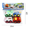 Friction Powered Cartoon Car Toy Set Unbreakable Pull-Back Cars - 4 Pcs