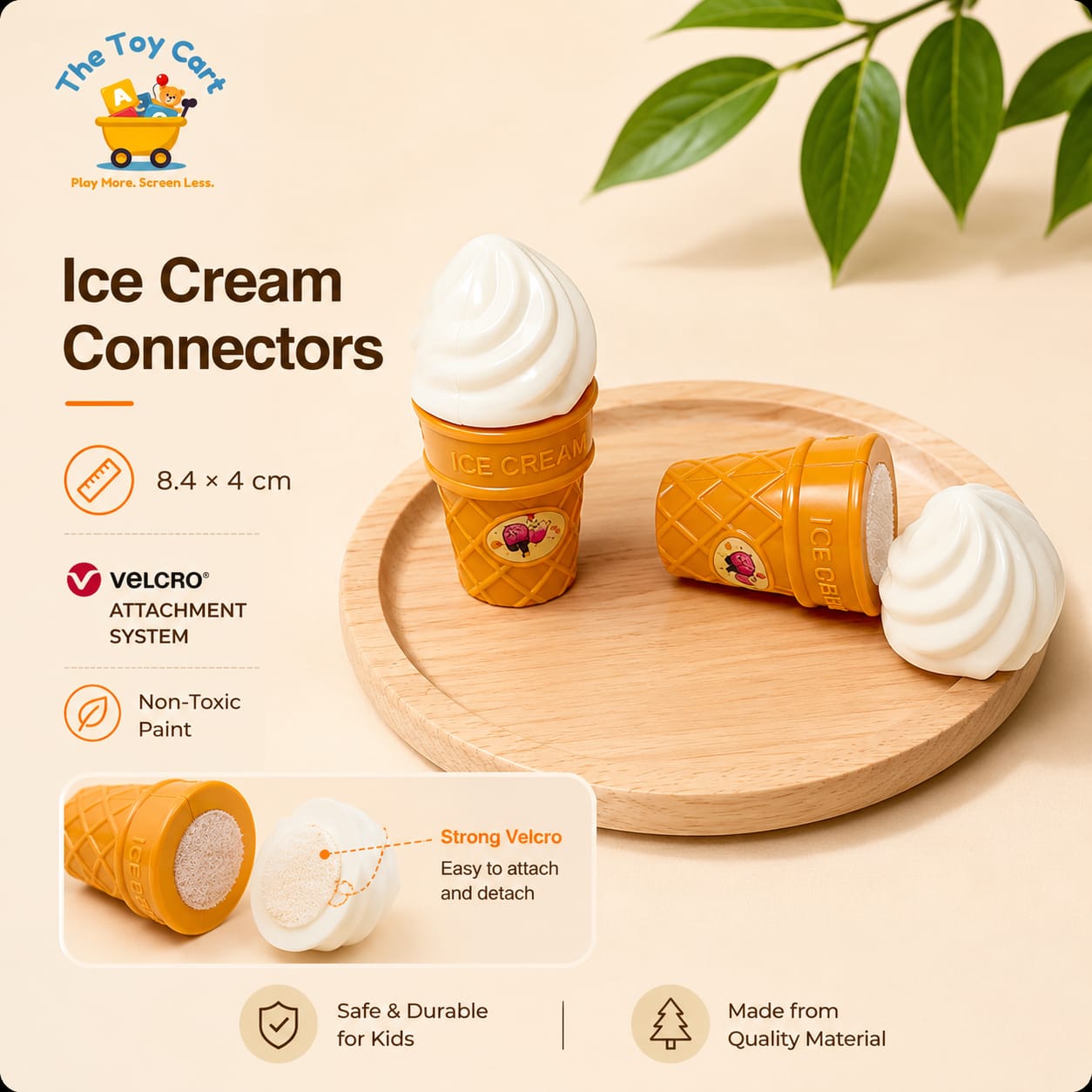Kids Fruit Cutting Toy Single Piece | Realistic Cutting Learning Toy for Kids