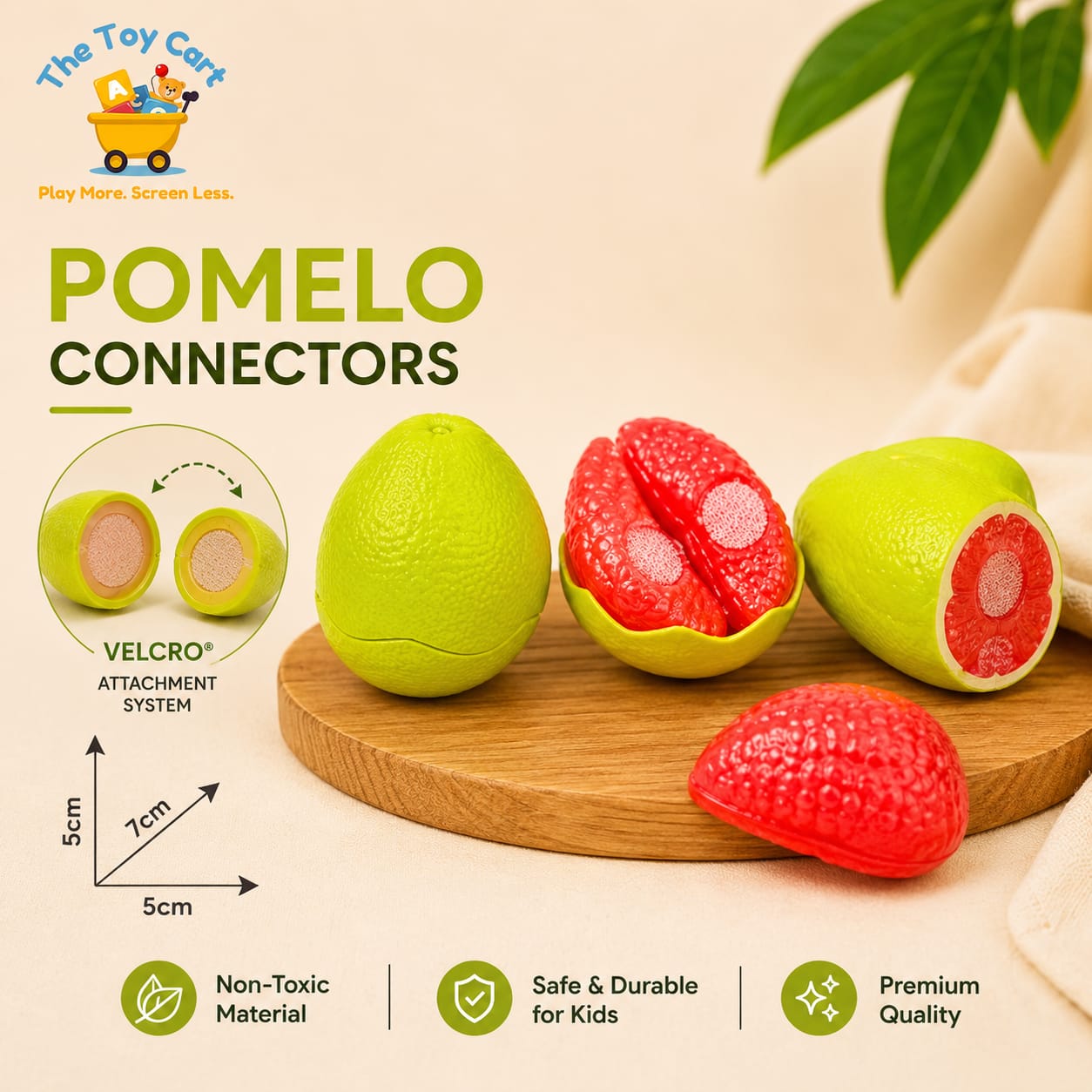 Kids Fruit Cutting Toy Single Piece | Realistic Cutting Learning Toy for Kids