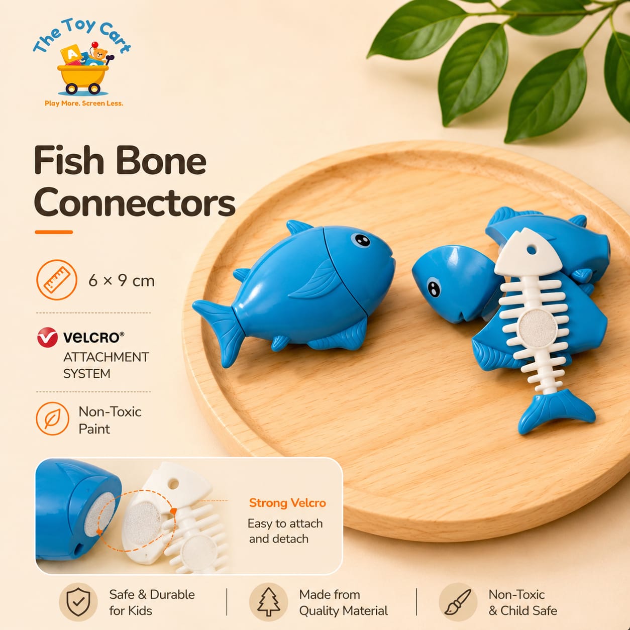 Kids Fruit Cutting Toy Single Piece | Realistic Cutting Learning Toy for Kids