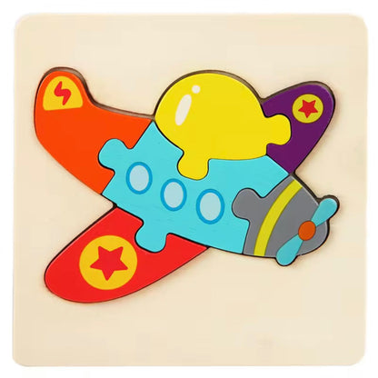 Mini Wooden Puzzle Board Set (Kids Learning Toy)