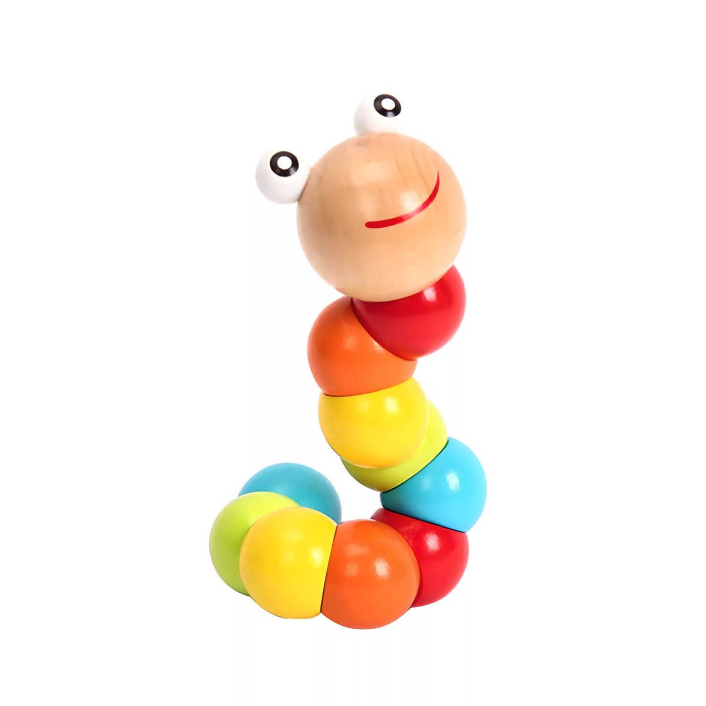 Wooden Caterpillar Counting & Stacking Toy