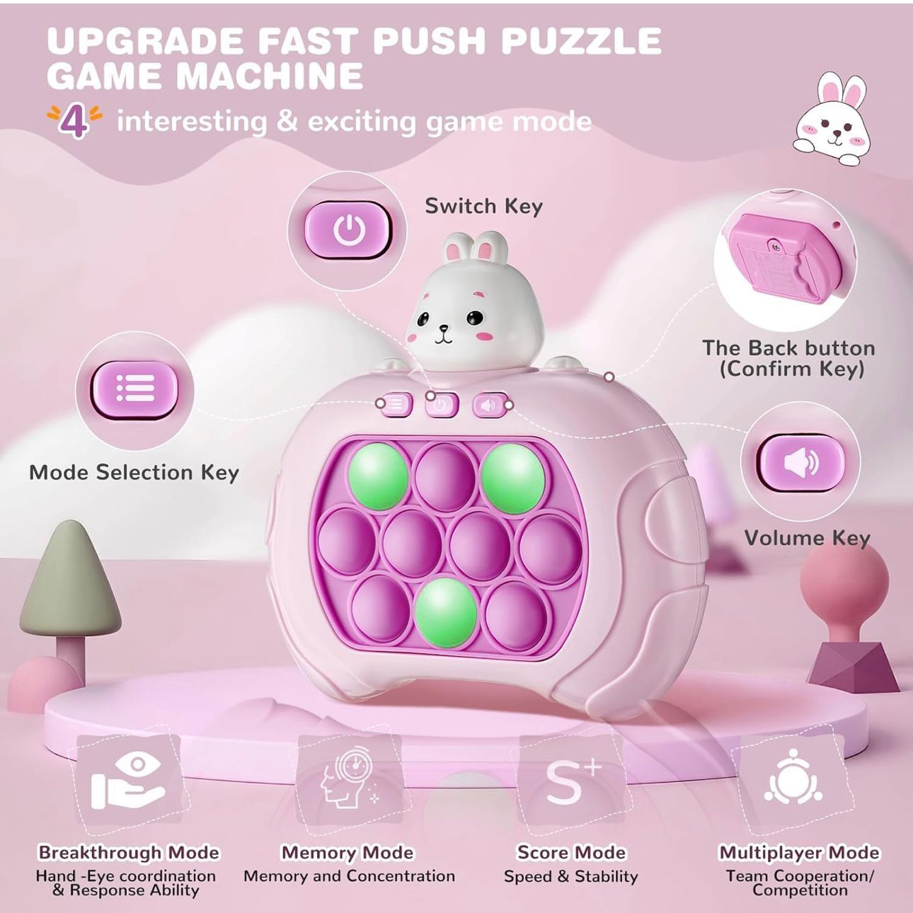 Speed Push Pop Game – Silicone Brain Training Toy