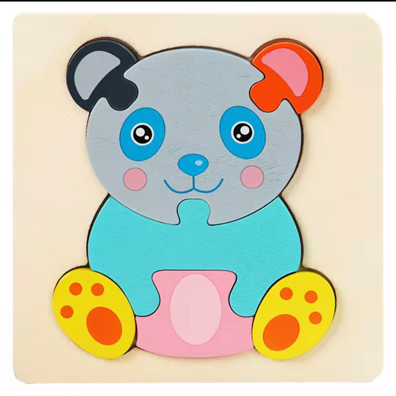 Mini Wooden Puzzle Board Set (Kids Learning Toy)