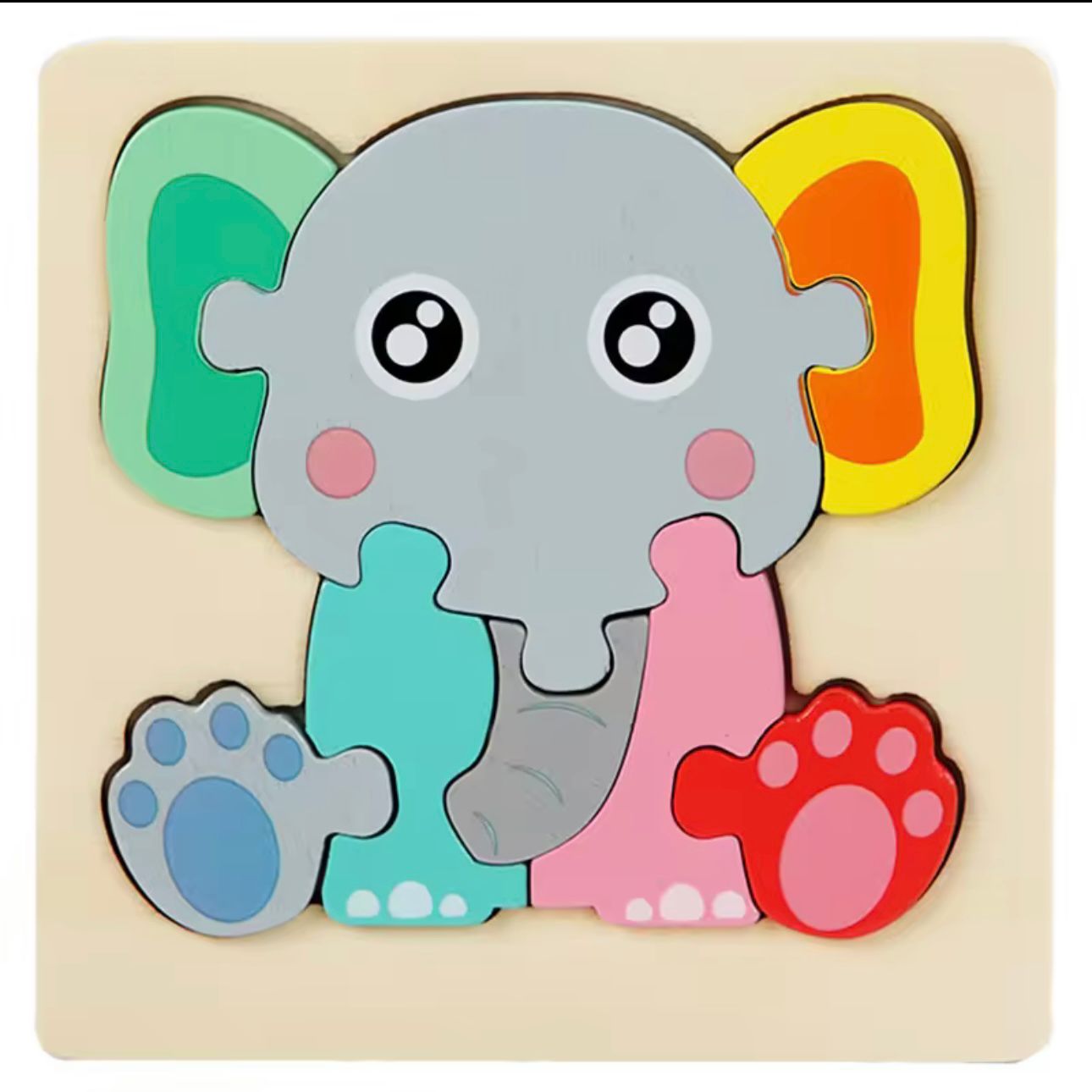 Mini Wooden Puzzle Board Set (Kids Learning Toy)