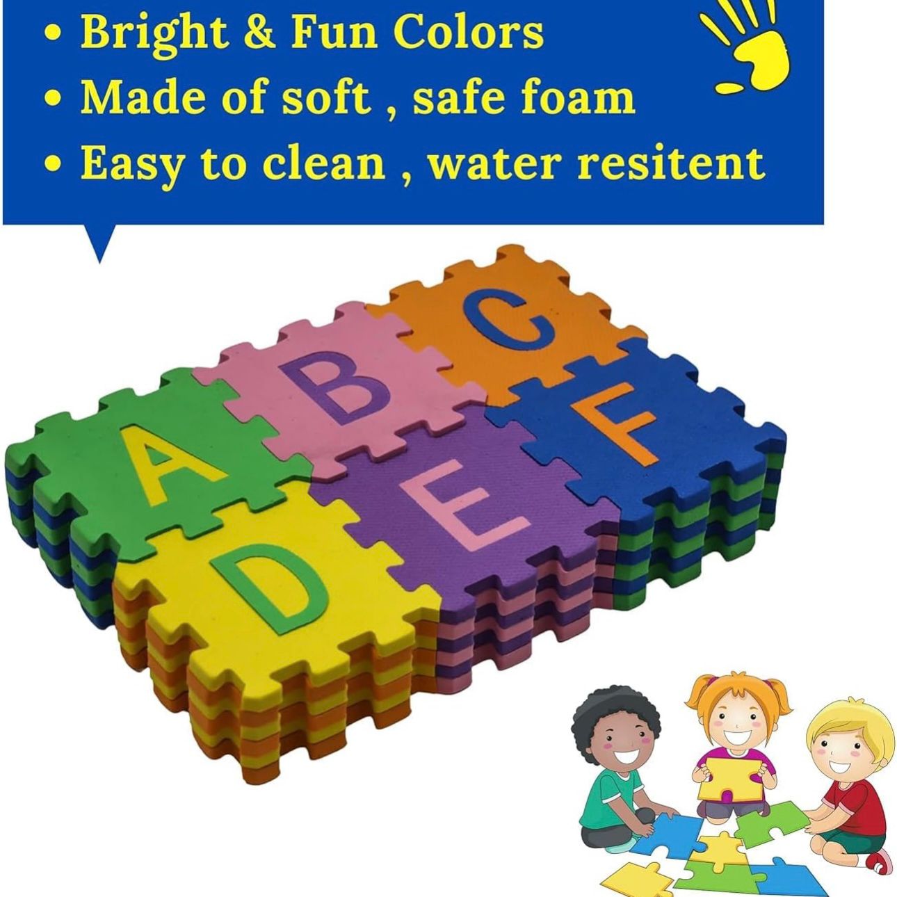 EVA Foam Alphabet & Number Puzzle Blocks