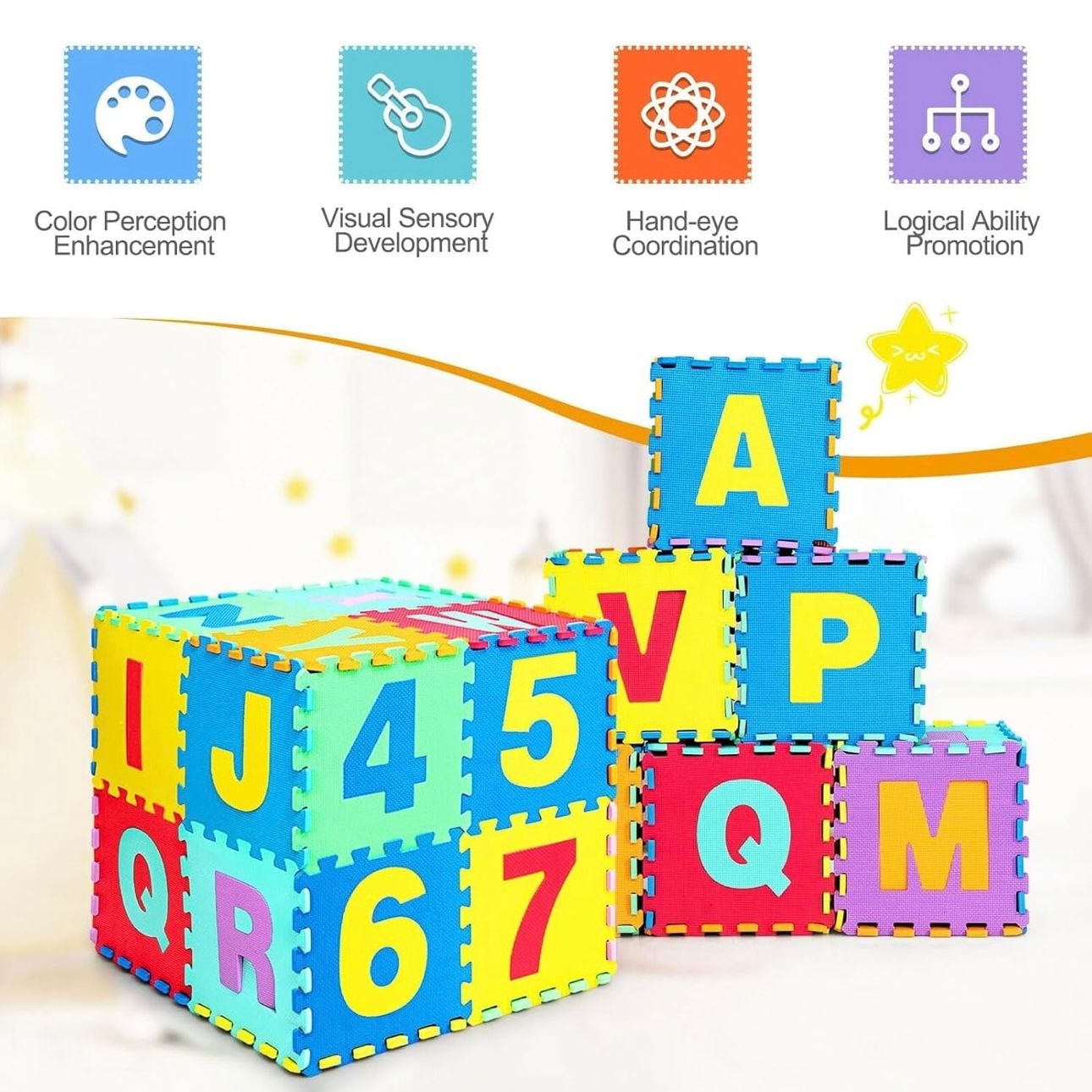 EVA Foam Alphabet & Number Puzzle Blocks