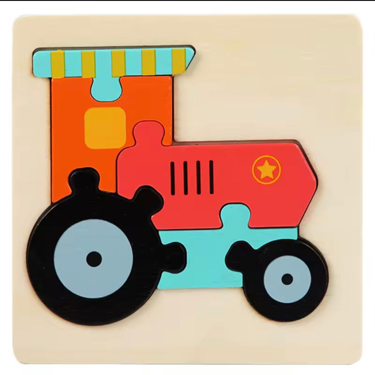 Mini Wooden Puzzle Board Set (Kids Learning Toy)