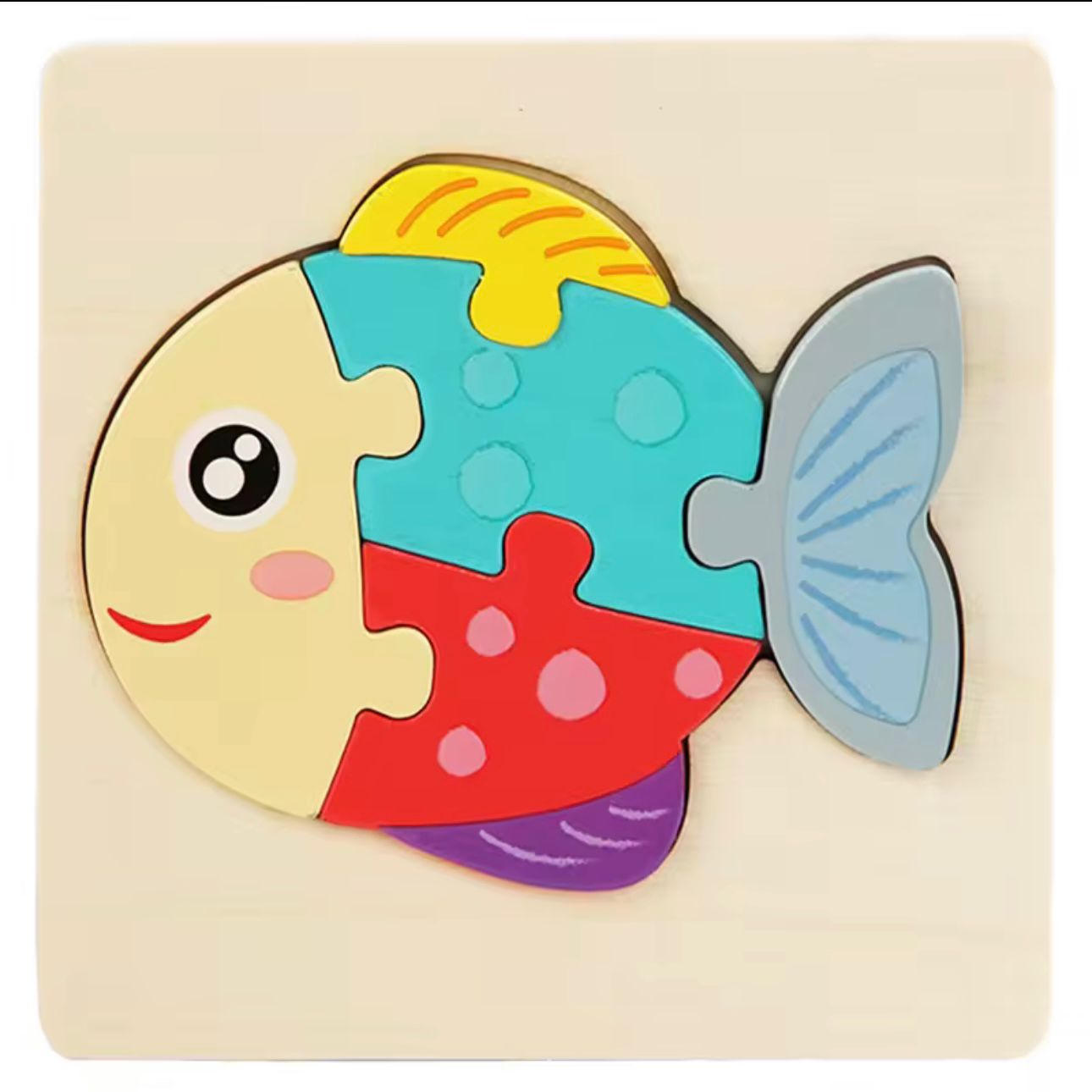 Mini Wooden Puzzle Board Set (Kids Learning Toy)