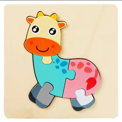 Mini Wooden Puzzle Board Set (Kids Learning Toy)