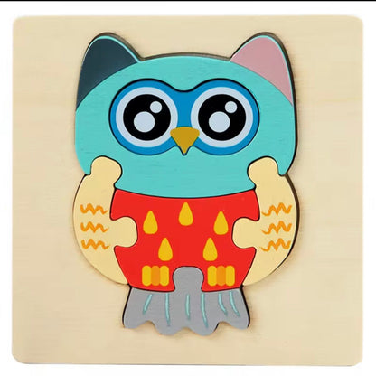 Mini Wooden Puzzle Board Set (Kids Learning Toy)