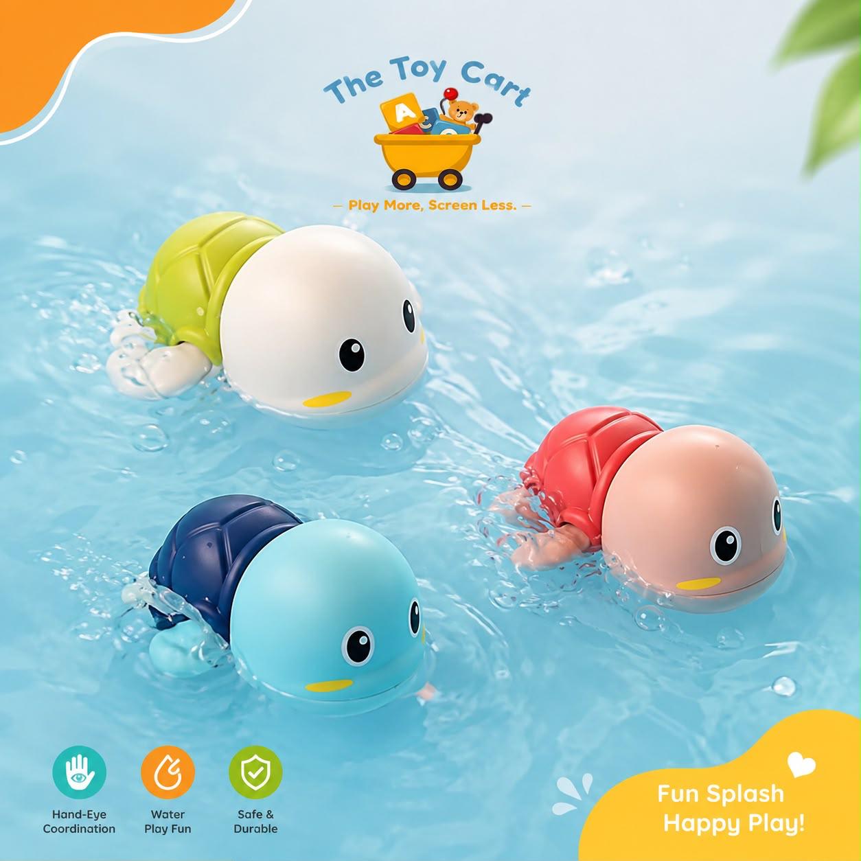 Cute Swimming Bath Toys for Kids – Wind-Up Water Toys