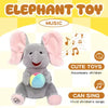 Adorable Hide and Seek Elephant Plush with Music Interactive & Fun