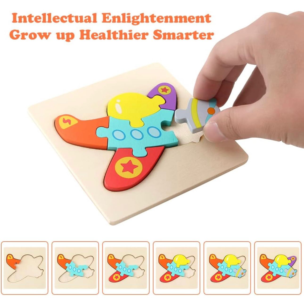 Mini Wooden Puzzle Board Set (Kids Learning Toy)