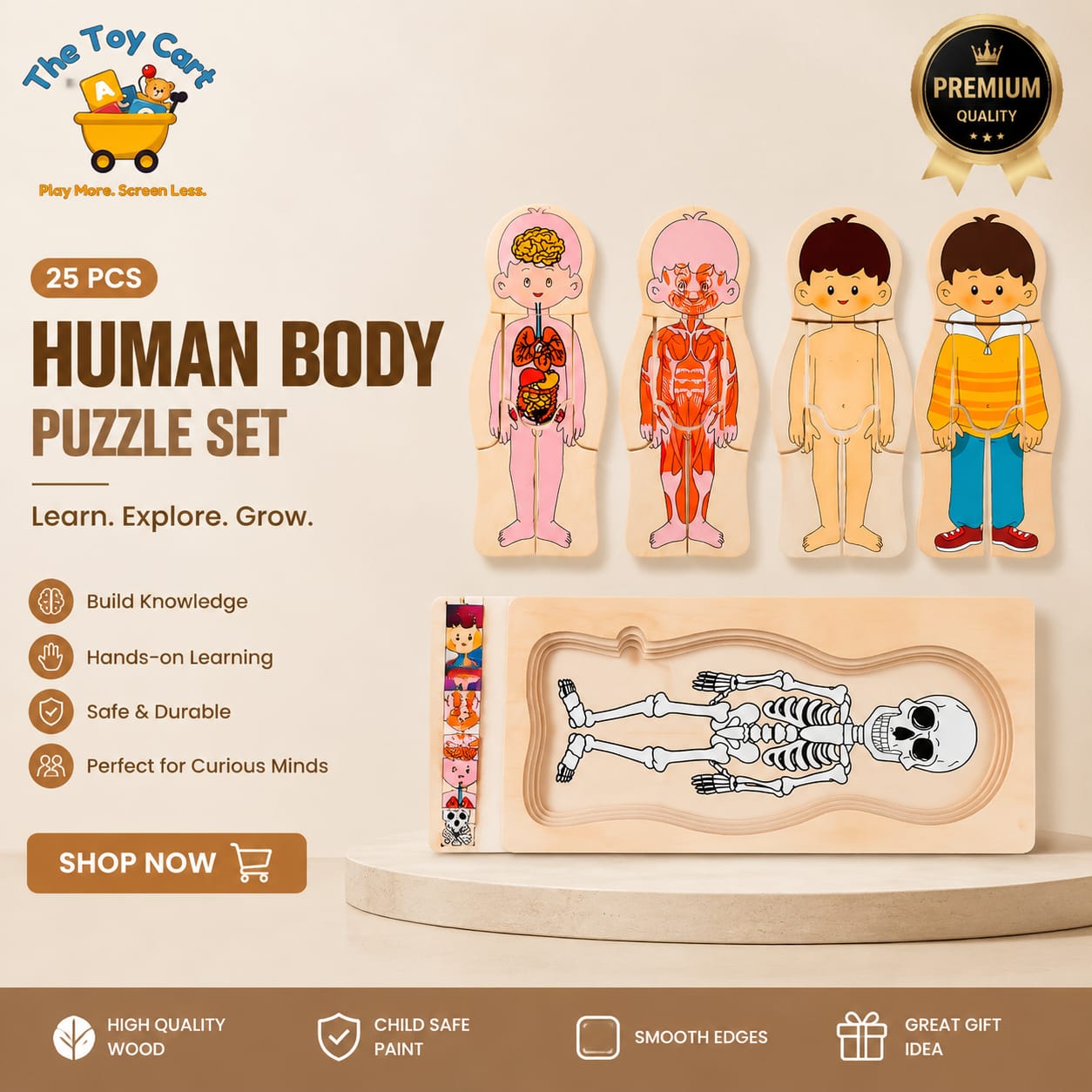 Human Body Wooden Puzzle Set