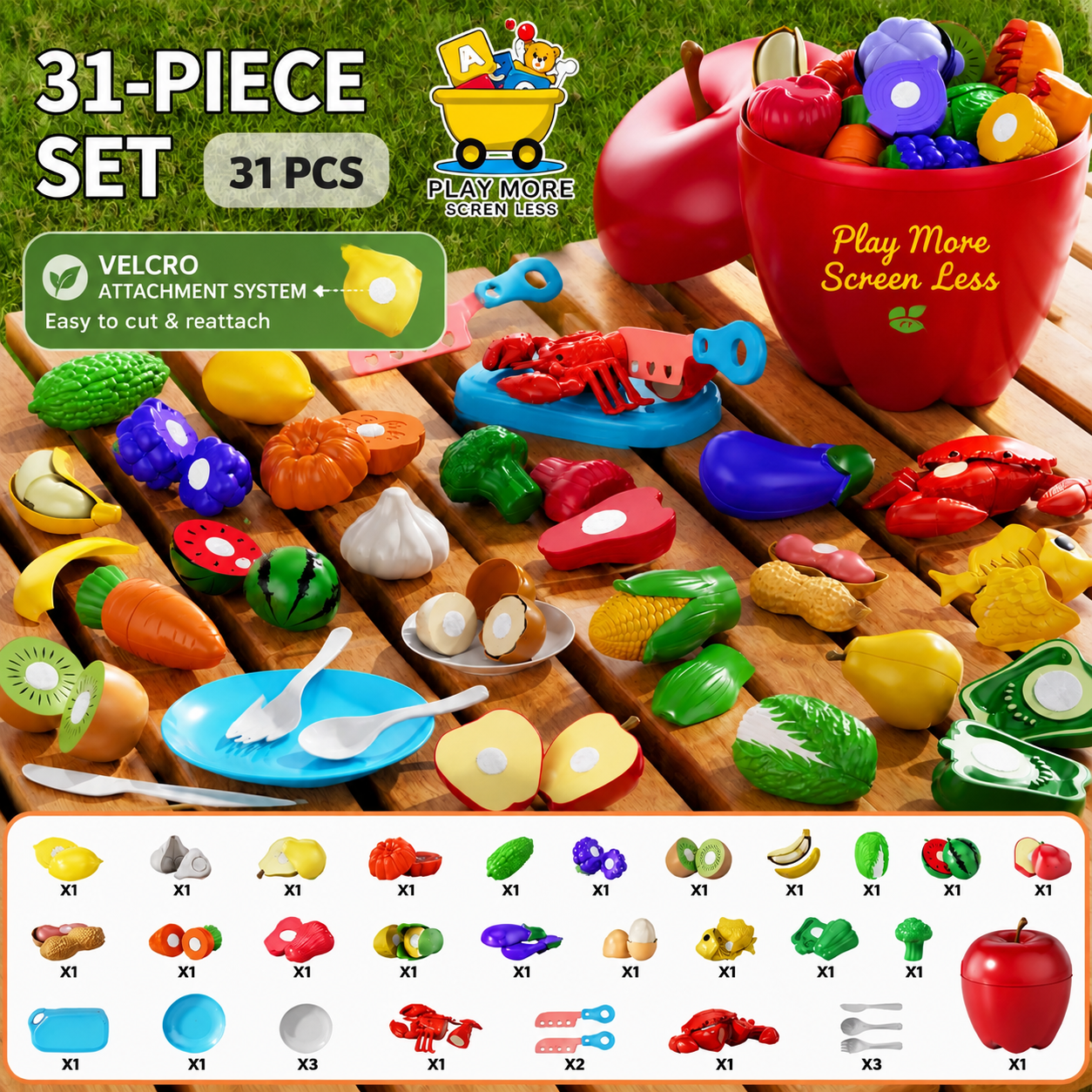 Fruit Cutting Set Collection (5 Variants)