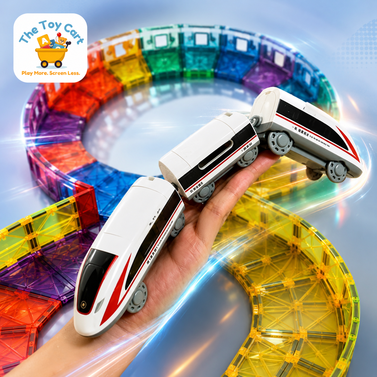 Alloy High-Speed Train Model Diecast Metal Toy Rail Electric High-Speed Train