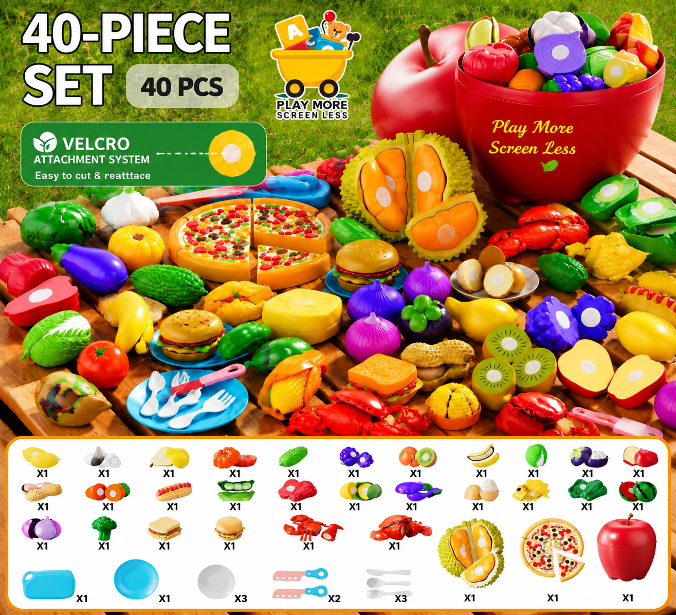 Fruit Cutting Set Collection (5 Variants)